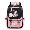 Anime Backpack for Girls, School Backpack with USB Port, Casual Daypack for Anime Lovers, Travel & Daily Use