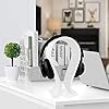 GEEKRIA Acrylic Omega Headphones Stand for Over-Ear Headphones, Gaming Headset Stand, Desk Display Hanger Compatible with Sony WH-1000XM6, AKG, Sennheiser, Jabra, Studio, B&o (Frosted) #5