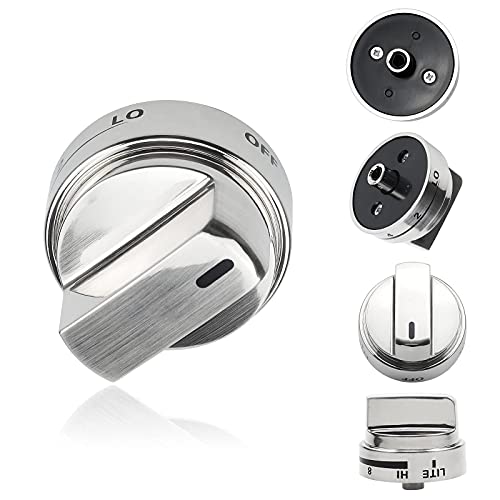 Ami Parts Aez73453509 Stove Knobs Replacements For Lg Kenmore - Gas Stove Range Knob - Reinforced Stainless Protection Ring, Replace Aez72909008 Ap5669773 2347547 Ps7321756(5 Pack) #TOP4