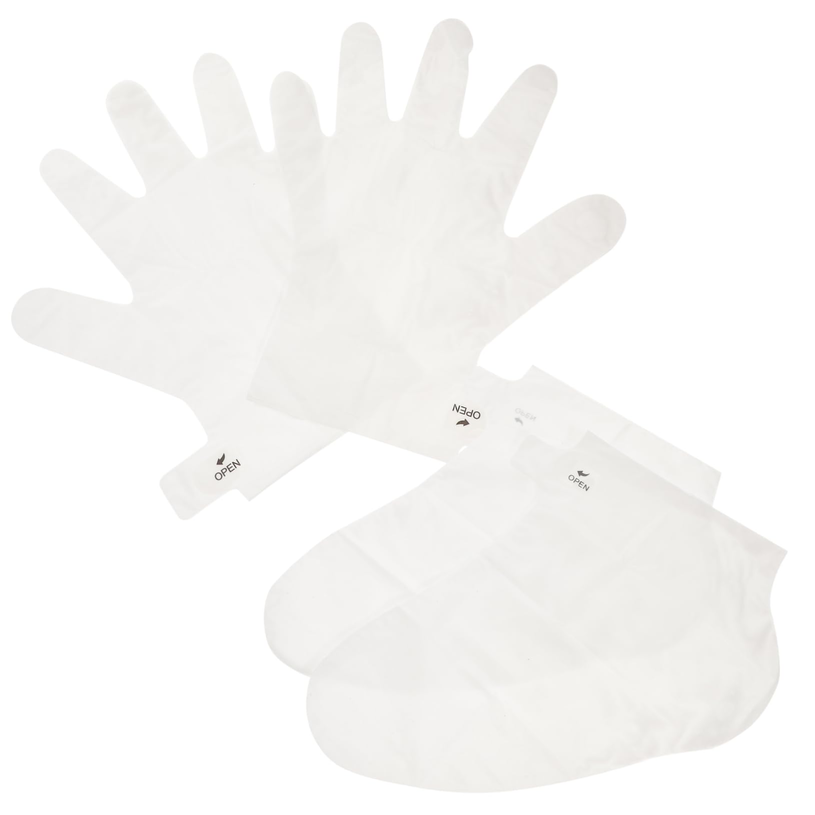 FRCOLOR 2pcs Exfoliating Hand and Foot Mask Moisturizing Spa Gloves for Cuticle Removal for Dry Skin Care and Routine Tasks