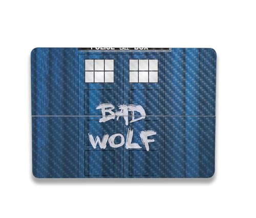 Image of MightySkins Carbon Fiber Skin Compatible with Microsoft Surface Laptop Studio 2 (2023) Full Wrap Kit - Time Lord Box | Protective, Durable Textured Carbon Fiber Finish | Made in The USA