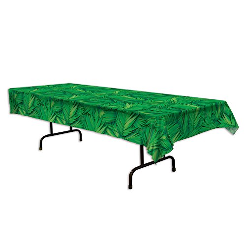 Beistle Palm Leaf Table Cover (54 in. X 108 in.) (3-Pack)