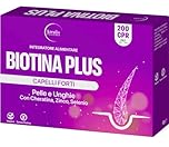 Integratori Per Capelli, Biotina, Cheratina e Zinco (200Cpr a Tripla Azione) Biotina Capelli, Pelle e Unghie Arricchita Con Selenio, Vitamina B12, Vitamine Per Capelli, Forti e Sani