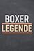Boxer Legende: Boxer Punktraster Notizbuch, Notizheft oder Schreibheft - 110 Seiten - Büro Equipment & Zubehör - Lustiges Geschenk zu Weihnachten oder Geburtstag