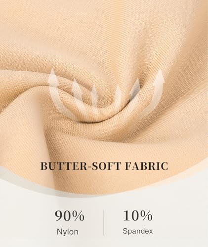 Okimay 4 Pack Slip Shorts for Under Dress Women Seamless Boyshorts Panties Anti Chafing Shorts