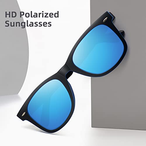 Image of MEETSUN Polarized Sunglasses for Women Men Classic Retro Square Frame Driving Sun Glasses UV Protection