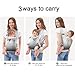 BABYPARK Advanced 3-in-1 Baby Carrier Newborn to Toddler ，face-in and face-Out Front and Back Carry- Ergonomic, Cozy and Lightweight Infant Carrier,Enhanced Lumbar Support