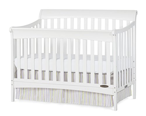 Child Craft Coventry 4-in-1 Convertible Full-Size Crib, Matte White