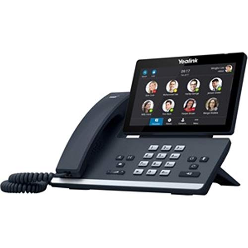 Teléfono Yealink T56A IP cableado de escritorio gris metálico miniatura 1