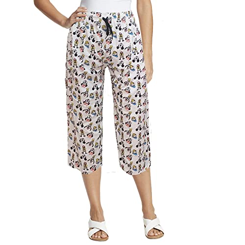 Image of Brand Flex Women's Cotton Capri, Nightwear 3 /4 Pyjama, Printed, Prints May Vary (Assorted) (Large, 4 Pack)