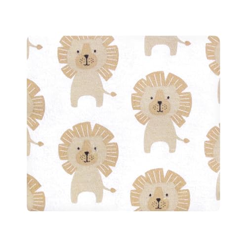 Hudson Baby Unisex Baby Cotton Flannel Receiving Blankets 7-Pack Bundle, Modern Lion, One Size3