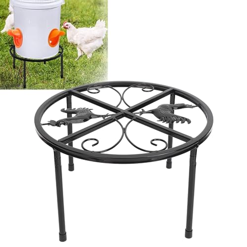 Suporte para água de Frango, Suportes para Vasos de Flores de Metal, Tipo de Piso à Prova de Ferruge