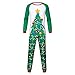 riou Mamá Papá Niños Pijamas de Navidad Familia Camiseta con Estampado de...