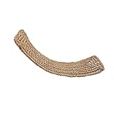 Toyvian Natural Sea Grass Lizard Hammock Mat Handmade PET Resting Mat for Reptiles Light Brown Color for Lizards and Small Pets