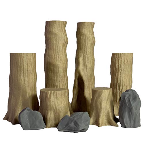 Extruded Gaming Beech Trees Set 3