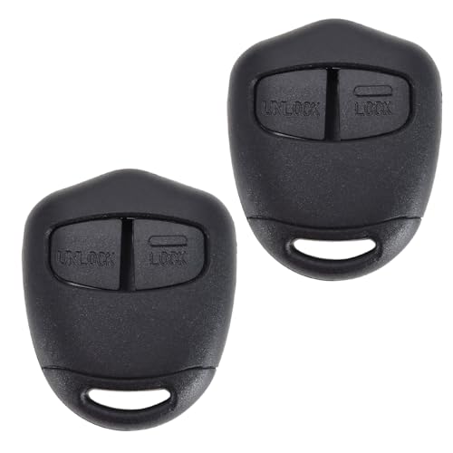 OTOTEC 2 Piezas Carcasa de Llave Remota de 2 Botones Carcasa de Repuesto de Llave Remota Carcasa de Repuesto Sin Embriones Compatible con Mitsubishi Outlander ASX Lancer
