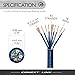 Conext Link MSC918-20 20 Feet 9 Conductors Blue Speed Wire Primary Wire Speaker Cable 18 AWG Gauge GA 100% OFC Copper Stranded Trailer （11993）