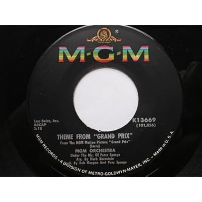 MGM Orchestra Theme From Grand Prix 7" MGM K13669 EX 1970s US pressing