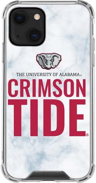 Skinit Clear Phone Case Compatible with iPhone 13 - Officially Licensed University of Alabama Crimson Tide Net Design