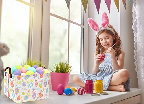 Image of Rectangular Kids Storage Bin Basket Organizer for Baby Room Decor & Easter Gifts
