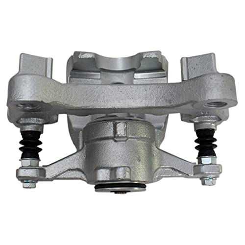 Image of TRQ Rear Driver and Passenger Side Brake Caliper Set Caliper Brackets Hardware Compatible with 2015-2017 Ford F-150 With Power Parking Brake 2018 F-150 V6 3.3L 2018 F-150 V6 2.7L