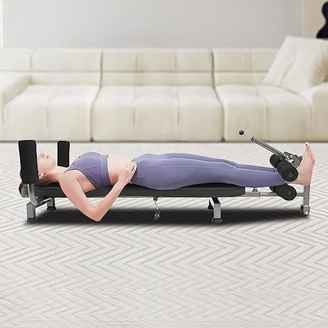 Back Stretch Decompression Bench, New Inversion Table Back Ligament Workout Bench Stretcher Decompression Table Pain Relief Inversion Table, Up to 330 lbs Weight Capacity for Home Workout