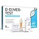 GetTested D-Dimer Testset, Blutgerinnselrisiko-Screening zu Hause, schnelle Ergebnisse in 10 Minuten, einfache Probenentnahme, genau, bequem und einfach zu bedienen