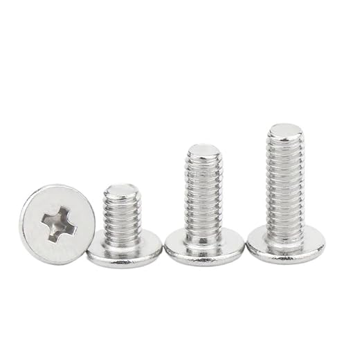 QASTGDE 10/25�� cm m1.4 .6 M2.5 m3 M4 M5 M6 A2 304�N���X�X�e�����X�|�t�B���b�v�X�����^����t���b�g�ۓ��{���g(5mm,M2.5(25pcs))