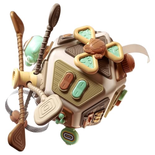 Multi activity learning toy sensorial con 7 actividades en tamaño compacto de 7.87