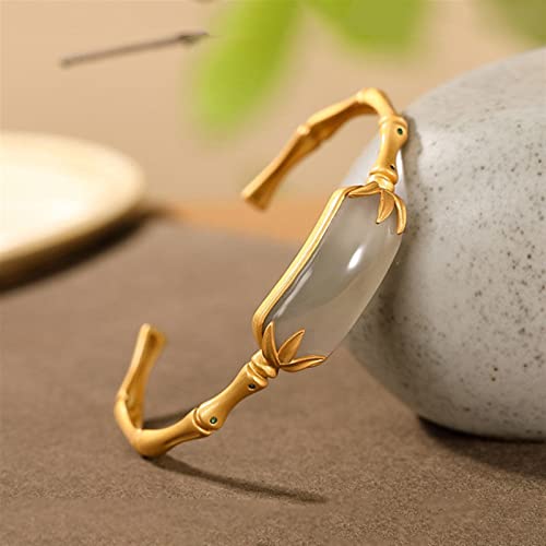 Artisanat d'or feuille de bambou : le cadeau d'exception en jade de Hetian