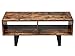 AMOAK Industrial TV Stand with Storage Shelf for Living Room, TV Console Storage Cabinet, Retro Coffee Table Easy Assembly, Retro Brown