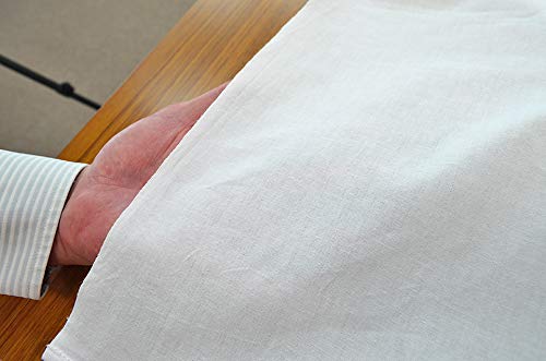 Amazon.co.jp: 白布（天竺木綿）約130cm×約240cm 短辺三巻縫製 白無地