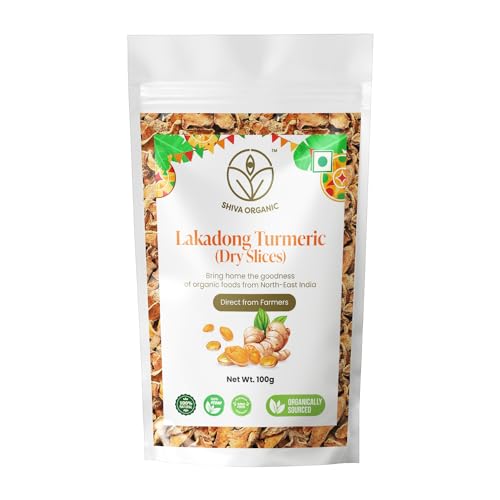 Image of Shiva Organic Dry Lakadong Turmeric Slices - 100 g