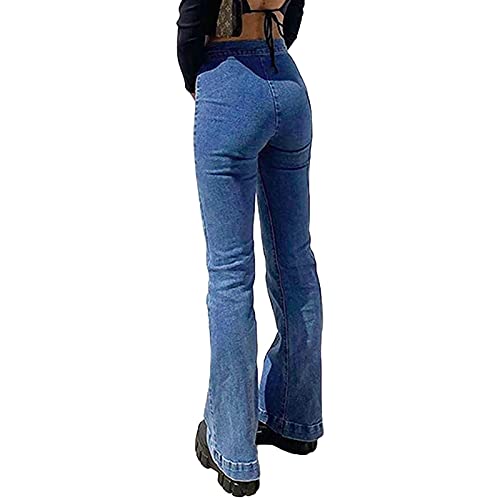 Jeans Dames - Eauptffy High Waist Schlaghose Stretch Skinny Jeans Elegante Bootcut Pant Boyfriend Stijl Jeans met wijde pijpen Denim Broek SchlagJeans Flared Denim Broek Lange Jeans - Image 4