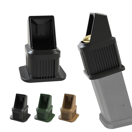 HammerBite Magazine Speed Loader for Handgun Magazines – Fast, Easy Reloading Tool, Durable Polymer for Range & Training (9 mm - Glock 43X / 48, Jet Black)