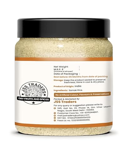 Image of Avlokan Samak Rice (Barnyard Millet) 250gm | samo Rice| samak chawal |, Whole Grain, Vrat ke chawal | Healthy Fasting Food