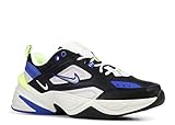 Nike Men's M2K Tekno Black/Metallic Silver/Barely Volt/Sail Synthetic Cross-Trainers Shoes 9.5 M US