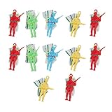 🪂【Airborne Action Figure】🪂 - Diese fallschirm soldaten spielzeug sind perfekt für thema partys, feiern, schätze hunts, geburtstag party geschenke, party tasche kleine, cupcake topper, kleine preise und geschenke. Mini vinyl fallschirmjäger