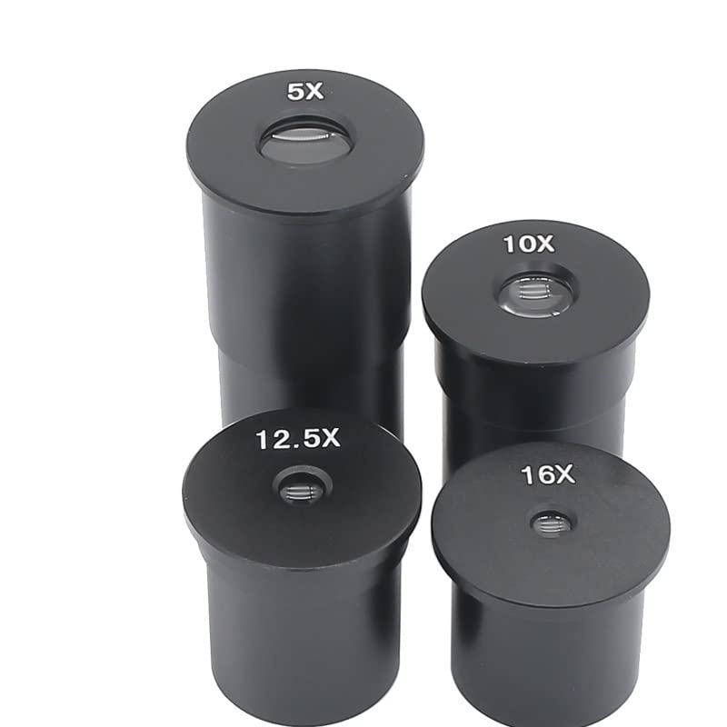 Microscope 1 Pair Microscope Eyepiece 5X 10X 12.5X 16X for X_SP Series Simple Biological Microscope Accessories Optical Glass Lens(H12.5 one Pair)