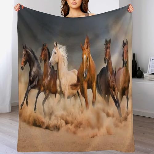 Couverture cheval flannel douce, une idée de cadeau parfaite pour vos proches - 2