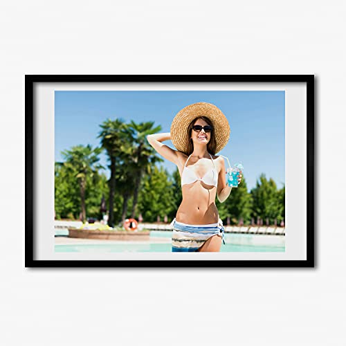 Tableau cadre en bois 60x40 cm Tulup peinture moderne de luxe