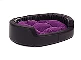 alcantara imitat schwarz 🐕 Optimaler Liegekomfort - weiche und kuschelige Liegefläche -das Kissen aus Alcala (Velours Leder Imitat)