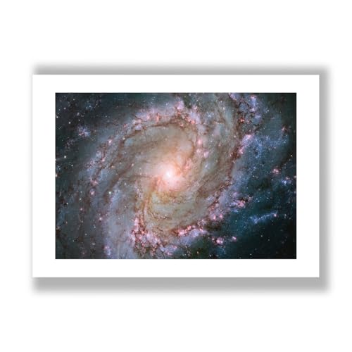 Affiche Hubble Messier 83 Spiffing Prints, une invitation au voyage cosmique mat