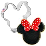 Ann Clark Girl Mouse with Bow Cookie Cutter, 3-1/2' Made in USA