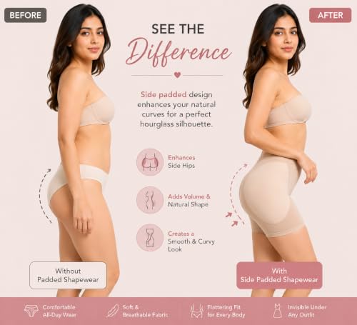 Image of munaafi Butt Lifter Hip Enhancer Pads Underwear Shapewear Lace Padded Control Panties Shaper Booty Fake Pad Briefs