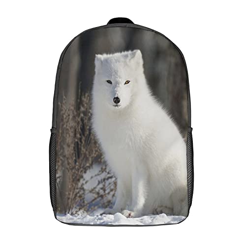 Sac à dos scolaire 17 pouces avec imprimé 3D Arctic pour enfants et adultes