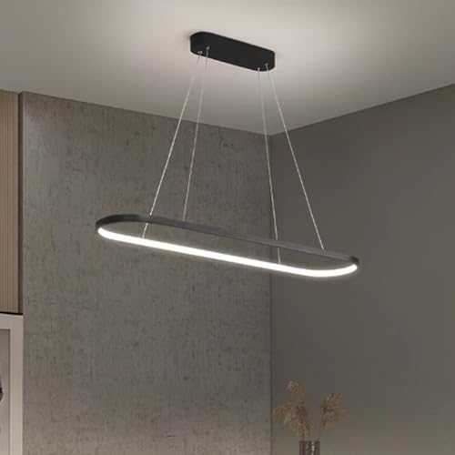 Lámpara colgante de araña LED que elimina sombras en techos con un diseño negro de 120cm