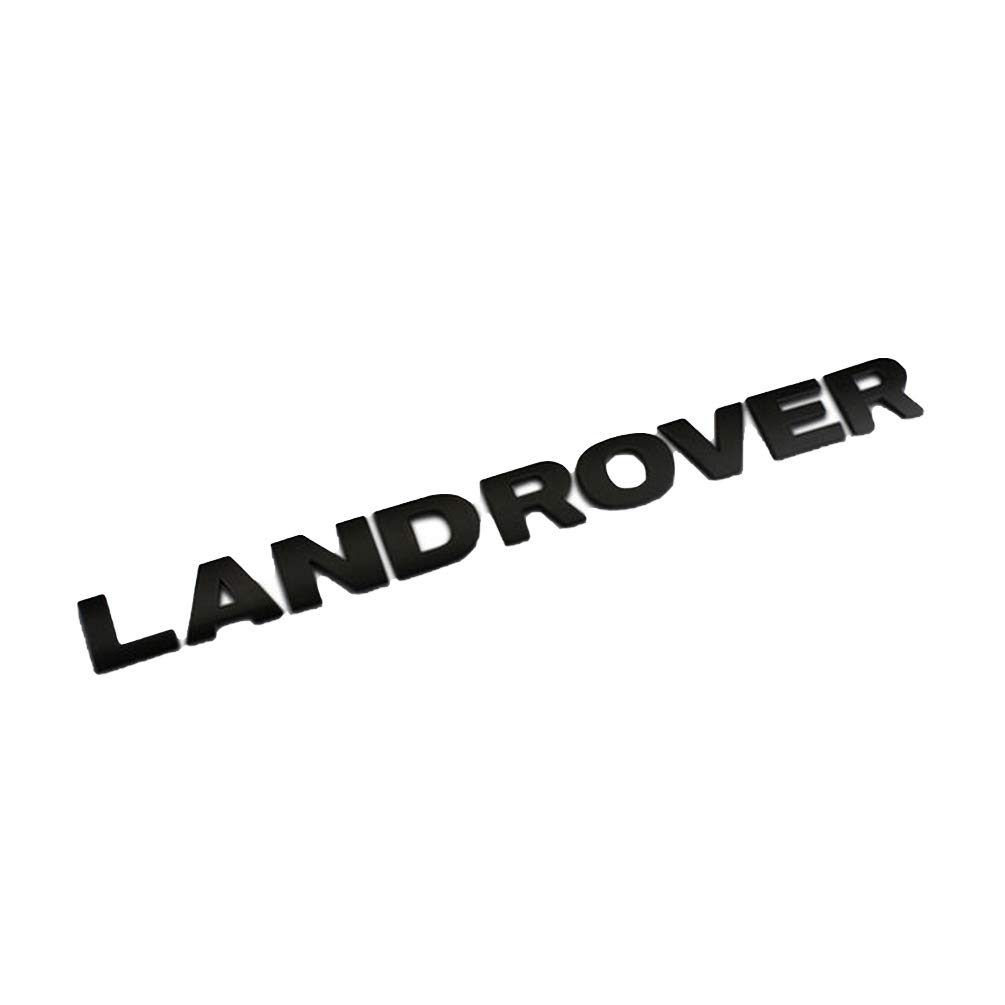 1 Pack Car Decoration Logo-Land Rover Car Sticker Body Decoration Side Standard, Electroplating Logo Applicable for Land Rover, Mattblack