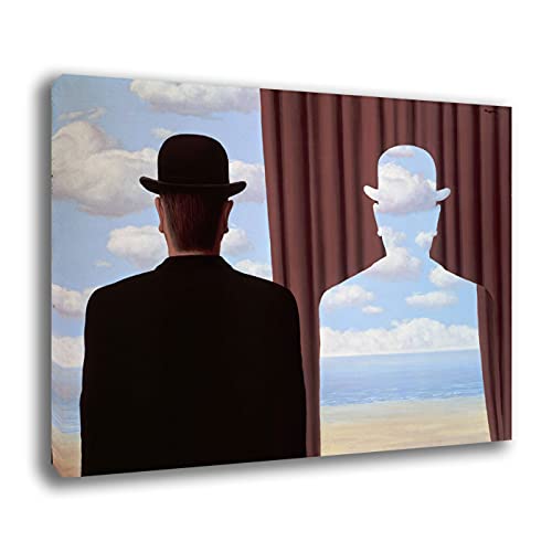 Quadro RENè MAGRITTE Decalcomania RIPRODUZIONE STAMPA SU TELA Quadri Moderni Moderno Arte Astratto Cucina Soggiorno Camera da letto printerland.it (50x70 cm)