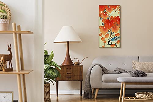 Horloge sur Toile Prestige 30x60cm Art Moderne Horlogerie Silencieuse Ivy Rouge